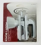 Gruv Knob Latch For Outswinging Wood Metal Doors 3/4 To 1/8 Thick, Grey. Fixed Price $17.85.