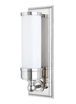 Hudson Valley Everett Wall Sconce Polished Nickel With Opal Shiny Shade - New. Fixed Price $265.00.