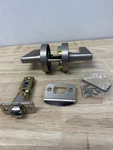 Sure-loc BS101-RD 15 Basel Passage Door Lever Set With Round Rose Satin Nickel. Fixed Price $46.48.