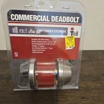 Tell Commercial Stainless Steel Single Cylinder Deadbolt CL100055. Fixed Price $25.99.