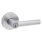 Kwikset Milan Keyed Entry Door Lever With Round Rose, Satin Chrome. Fixed Price $41.79.