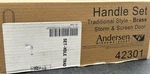 Andersen 3000 4000 Series Brass Traditional Storm Door Handle Set (42301). Fixed Price $60.00.