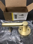 Miseno MLK5012SB Elkton Round Rod Non-turning One-sided Door Lever Satin Brass. Fixed Price $13.82.