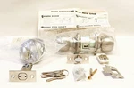 Ultra Hardware Ball Knob Lockset & Deadbolt, Silver Looking(new Original Box). Fixed Price $25.00.