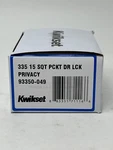 Kwikset 15 Sqt Square Privacy Bed/bath Door Lock Satin Nickel 93350-049 New. Fixed Price $26.45.