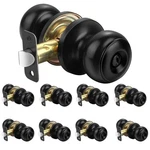 Black Door Knobs Interior Privacy Lock, Matte Bedroom Bathroom Kno.... Fixed Price $68.66.