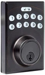 Amazon Basics Electronic Keypad Deadbolt Door Lock Keyless Entry - Oil Bronze. Fixed Price $38.86.