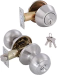 All Keyed Identical Deadbolt Door Knob Combo Set - Single Cylinder Lock With Cla. Fixed Price $73.72.