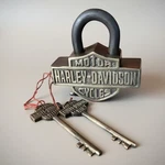 Motorcycle 1903 Solid Brass Lock With Keys. Fixed Price $80.99.