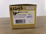 New Copper Creek Single Cylinder Deadbolt - Black DB2410BC. Fixed Price $14.95.