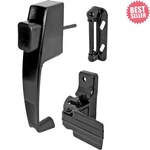 5071 Push Button Latch With Night Lock - Contemporary Black Door Security. Fixed Price $28.49.
