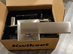 Kwikset Vedani Satin Nickel Passage Door Handle/lever, 97200-750/97209-020. Fixed Price $7.49.