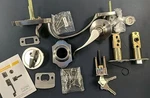 Hosom Satin Nickel Front Door Lock Set - Open Box, Minor Imperfection (see Desc). Fixed Price $34.44.
