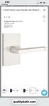 Emtek 5212HLORHUS15 Privacy Rectangular Rosette Helios Lever Satin Nickel. Fixed Price $115.59.