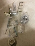 Kwikset 966TNLLH.UNIV Tustin Left Lever Interior Pack W/round Rose - Satin Chrom. Fixed Price $67.99.