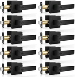 10 Pack Matte Black Door Handles Privacy Levers, Heavy Duty Bed Bath. Fixed Price $217.57.