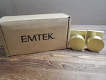 Emtek 5110ROUUS4 Square Rosette Passage Satin Brass Round Knob. Fixed Price $69.99.