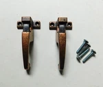 2 Amerock Copper Mission Arts Crafts Cabinet Handle Latch Push Button 3". Fixed Price $9.99.