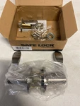 Safe Lock - Layton Lever, Entry Door With And Key, Satin Nickel Finish. Fixed Price $18.94.