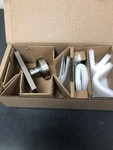 Baldwin HDCONCFR150 Satin Nickel Dummy Door Knob With 5" Rectangle Rose. Fixed Price $62.99.