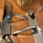Emtek 8045 Helios Brushed Stainless Left Hand. Fixed Price $39.00.