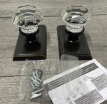 Emtek 8521OTUS10B Old Town No/turn 2/SIDE Dummy Door Knob Set - Oil Rubbedbronze. Fixed Price $164.99.