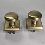 Baldwin Reserve Round Passage Door Knob Lifetime Satin Brass Square Rosette. Fixed Price $64.99.