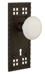 Nostalgic Warehouse Craftsman Plate With Keyhole White Porcelain Knob, Mortise. Fixed Price $51.43.