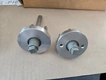 Baldwin Reserve Crr Passage Hubs With Contemporary Round Rose Satin Nickel. Fixed Price $39.99.