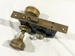Antique Russwin Brass Door Knobs - Entry Set. Fixed Price $110.00.