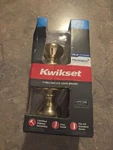 Kwikset Polished Brass Privacy Bed & Bath Door Knob 730CN Cp. Fixed Price $16.13.