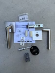 Emtek C5110STUUS19 Stuttgart Passage Door Lever Set - Brushed Silver Read. Fixed Price $39.00.