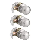 Satin Nickel Passage Door Knobs, Flat Ball Interior KNOB-609. Fixed Price $41.27.