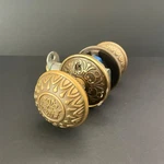 Emtek Lancaster Brass Passage Door Knob Set Ornate Design. Fixed Price $89.99.