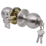 Lanwandeng Door Knobs With Lock Key, Keyed Entry 1 Pack, Satin Nickel. Fixed Price $14.22.