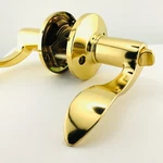 Privacy Lever Polished Brass 605 Bathroom Bedroom Interior Locking Doors. Fixed Price $16.99.
