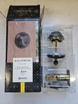 Baldwin 93800-009 Round Single Cylinder Deadbolt With Smartkey Venetian Bronze. Fixed Price $21.95.