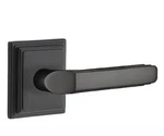 Emtek 8161MRHUS19 Milano Brass Lever Handle With Wilshire Rosette Black. Fixed Price $97.00.