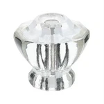 Lot Of 3 Emtek 86210 Astoria 1-1/2 Inch Mushroom Glass Cabinet Knob Clear. Fixed Price $35.99.