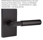 Emtek Myles 5212MYLLHUS19 Lever Handle.. Fixed Price $131.00.