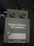 Better Homes & Gardens (10 Pack) Modern Knobs Set 1-1/4" Dia Oil Rubbed Bronze. Fixed Price $9.57.