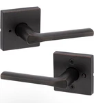 Kwikset Lisbon Interior Privacy Door Handle With Lock Venetian Bronze 97300-915. Fixed Price $20.09.