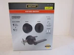 Defiant Freedom Keyed Entry Lock Set Deadbolt Lever Handle Matte Black Finish. Fixed Price $36.99.