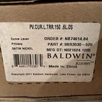 Baldwin PVCURLTRR150 Curve Privacy Set - Left Hand Satin Nickel No Levers. Fixed Price $30.00.