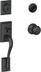 Schlage Addison Single Cylinder Handleset Georgian Knob, Matte Black F60 622. Fixed Price $119.99.