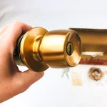 Yale Entry Doorknob Lockset Locking BR5237 US10 Satin Bronze New Old Stock. Fixed Price $40.04.