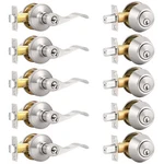Probrico 5PACK Entry Door Handle Double Cylinder Deadbolt Lever Keyed Alike. Fixed Price $150.14.