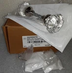 Signature Hardware Polished Nickel Glass Interior Door Knob With Flat Escutcheon. Fixed Price $90.95.