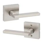 Kwikset 720HFLSQT-15 Halifax Interior Passage Door Lever Reversible Satin Nickel. Fixed Price $19.99.