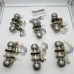 Probrico Brushed Nickel Entry Door Knobs Combo Pack, 6 *read*. Fixed Price $7.26.